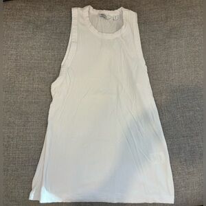 Women’s Ribbed Reitmens Small White Tank